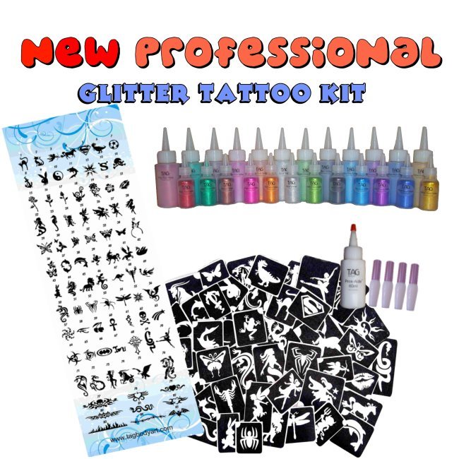 Glitter discount tattoos kit