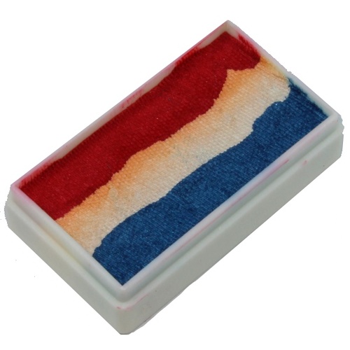 Pearl Red White and Blue 1 Stroke Split Cake 30g