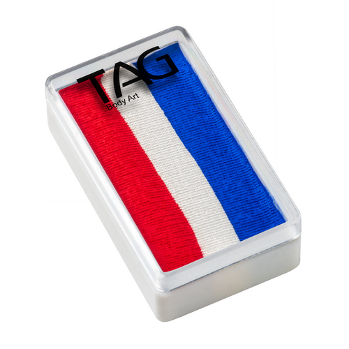 Red White and Blue 1 Stroke Split Cake 30g