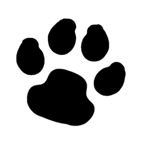 PAW PRINT STENCIL