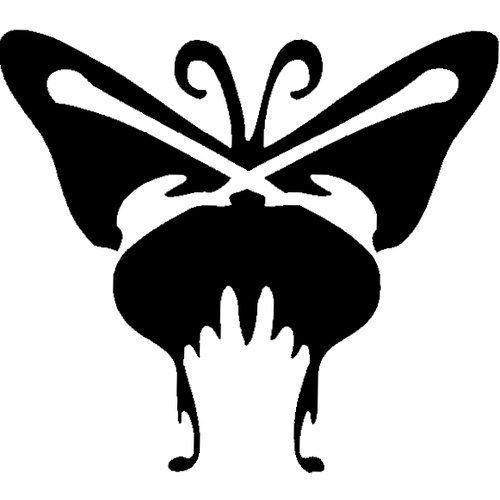 BUTTERFLY ONE STENCIL
