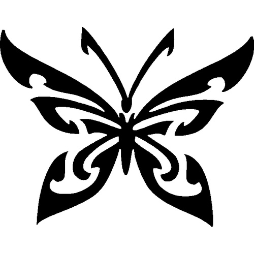 TRIBAL BUTTERFLY STENCIL