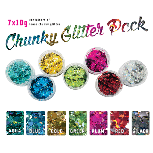 Chunky Glitter Pack - 7 x 10g