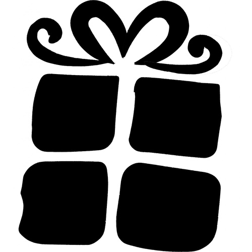 GIFT BOX STENCIL