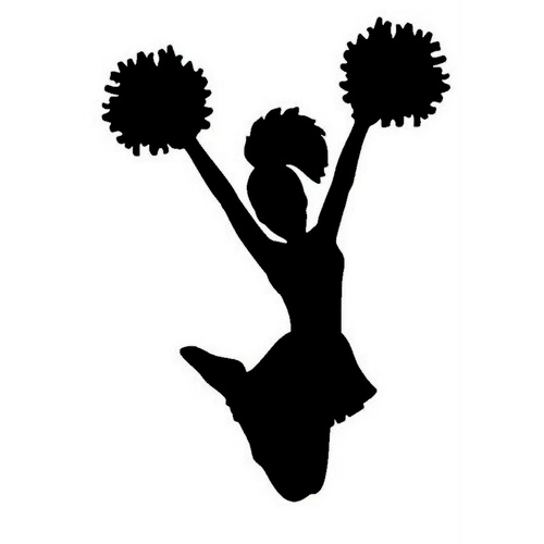 CHEERLEADER 1 STENCIL