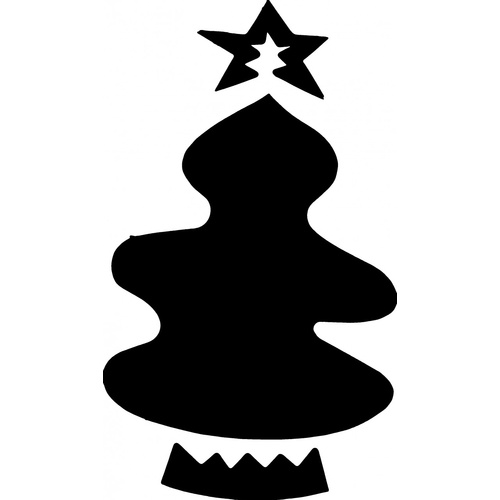 CHRISTMAS TREE 2 STENCIL