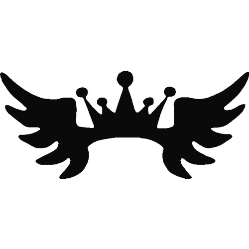 CROWN WINGS STENCIL