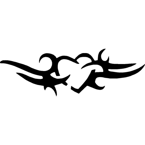 HEART SWIRL STENCIL
