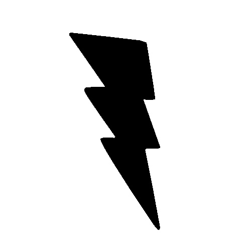 POWER LIGHTNING STENCIL