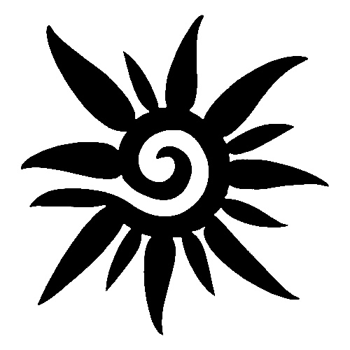 SUN SWIRL STENCIL