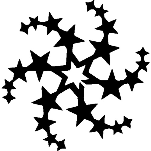 STAR CIRCLE STENCIL