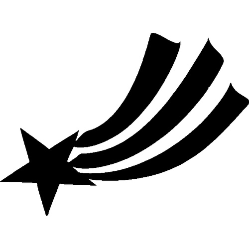SHOOTING STAR STENCIL