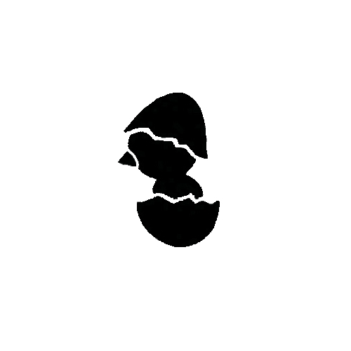 CHICK IN EGG STENCIL