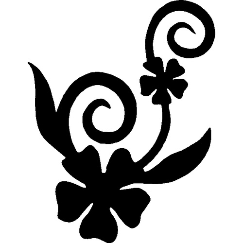 FLOWER DANCING STENCIL