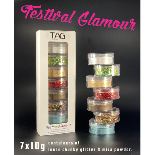 Festival Glamour - Mica Powder & Chunky Glitter Pack