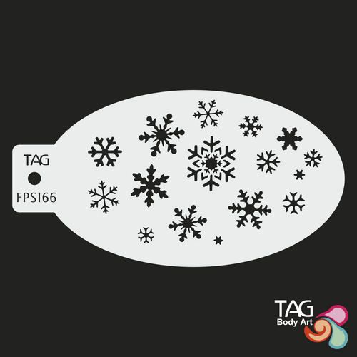 Snowflakes - Face Paint Stencil