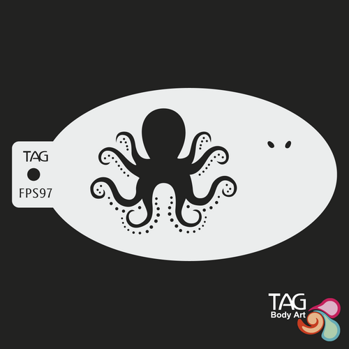 Octopus - Face Paint Stencil