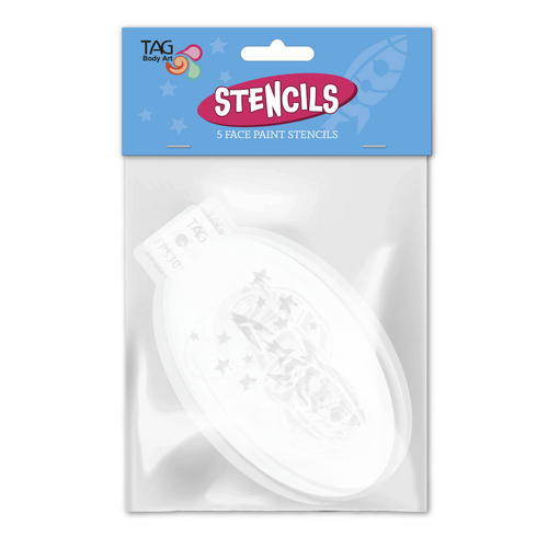 Boys - Face Paint Stencil 5 Pack