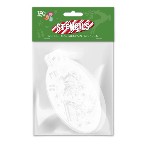 Christmas - Face Paint Stencil 5 Pack