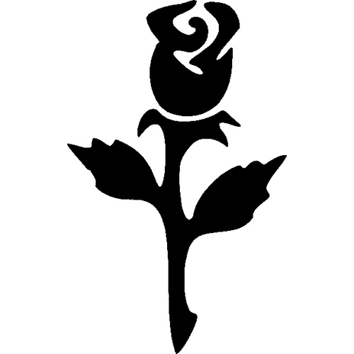 ROSE BUD STENCIL