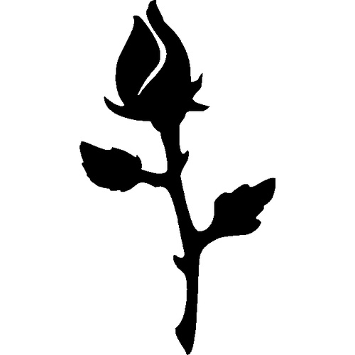 ROSE CLOSED STENCIL