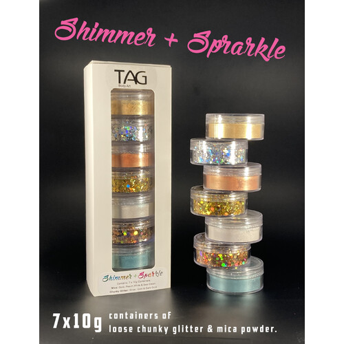Shimmer & Sparkle - Mica Powder & Chunky Glitter Pack