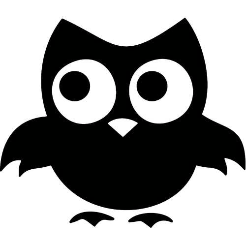 CUTE OWL STENCIL