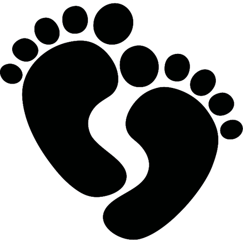 FOOT PRINTS STENCIL