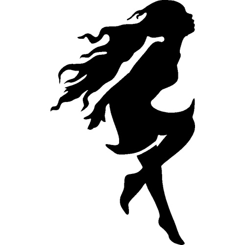 KISSING GIRL STENCIL