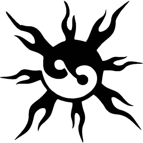 YING YANG SUN STENCIL