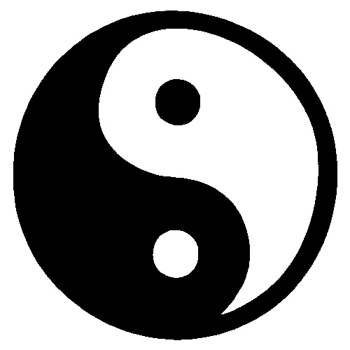 YING YANG STENCIL