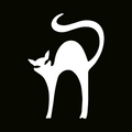Glitter Tattoo Stencil - Stretched Cat