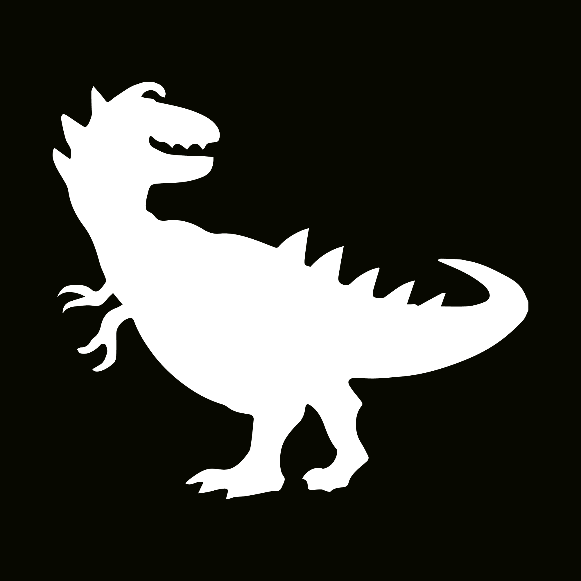 Glitter Tattoo Stencil - Dinosaur