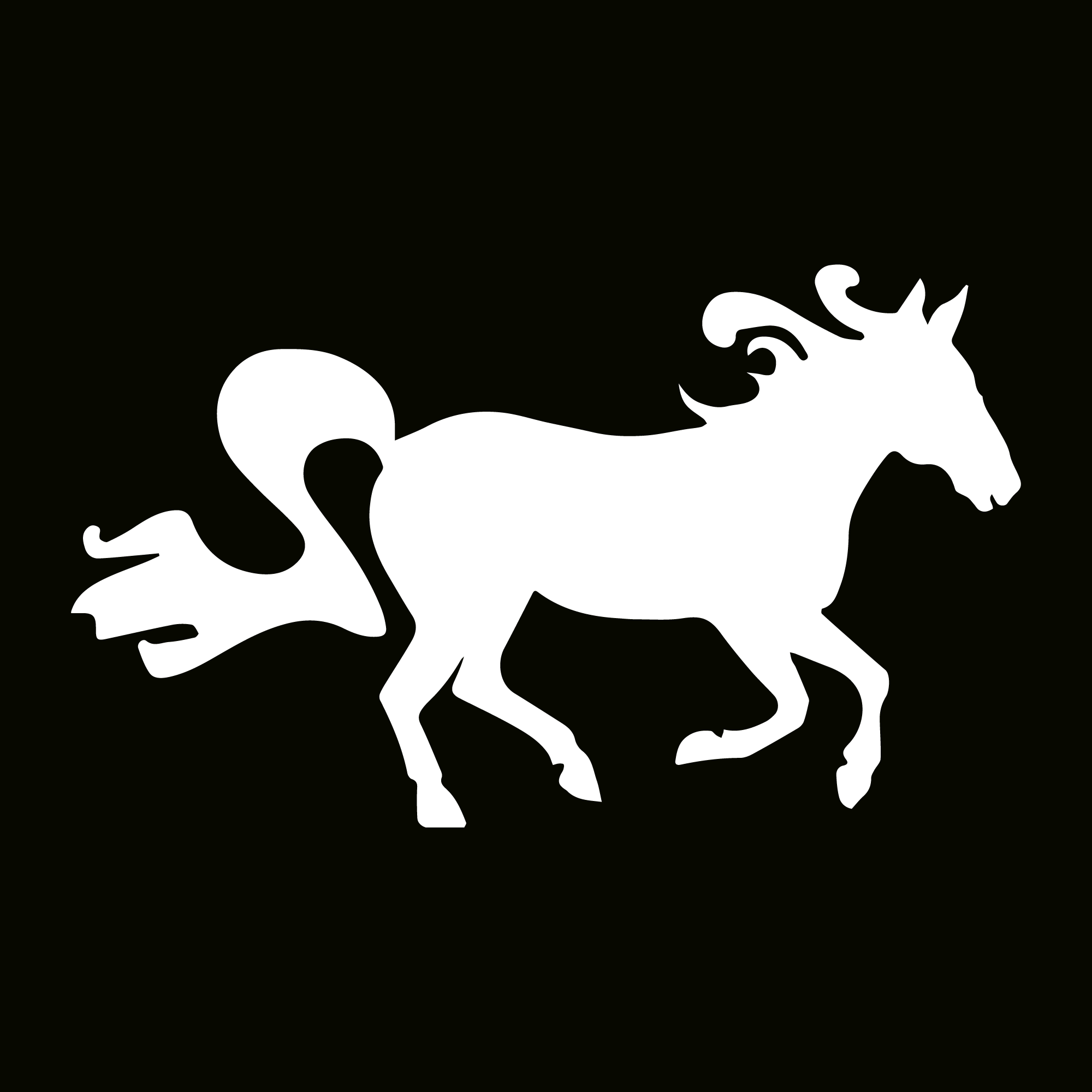 Glitter Tattoo Stencil - Horse