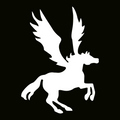 Glitter Tattoo Stencil - Pegasus