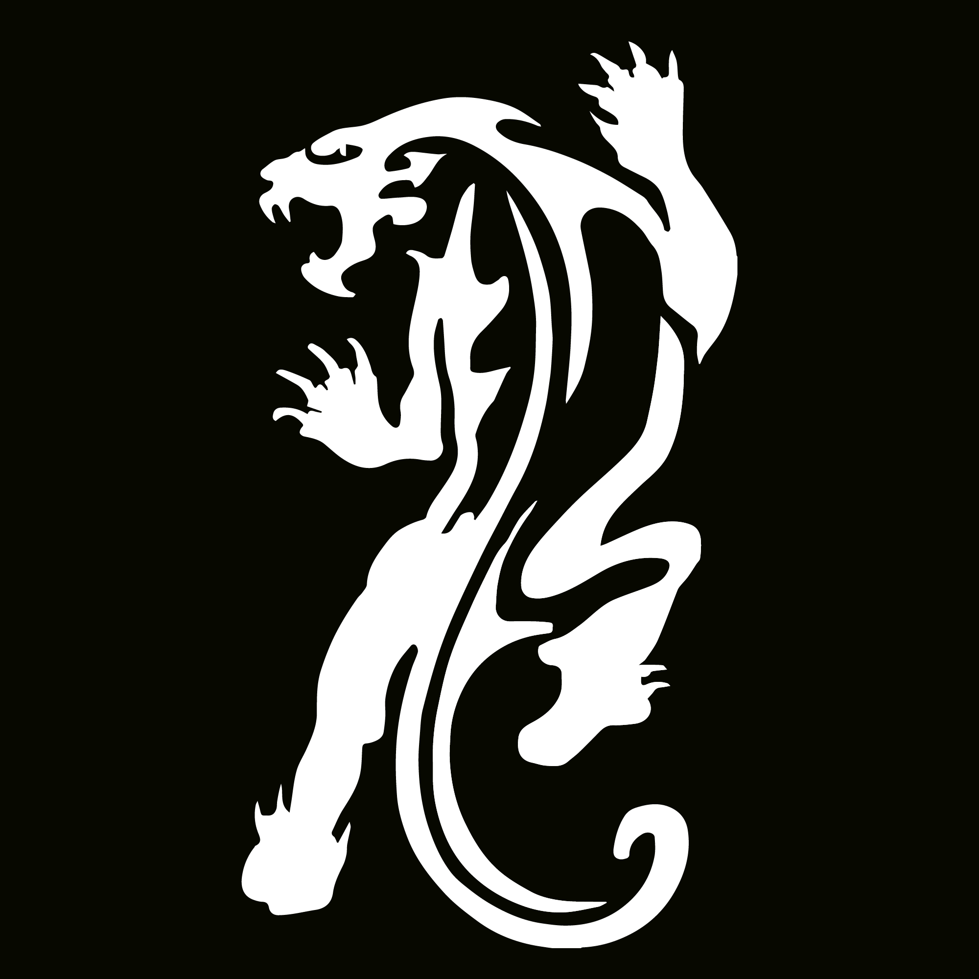 Glitter Tattoo Stencil - Panther