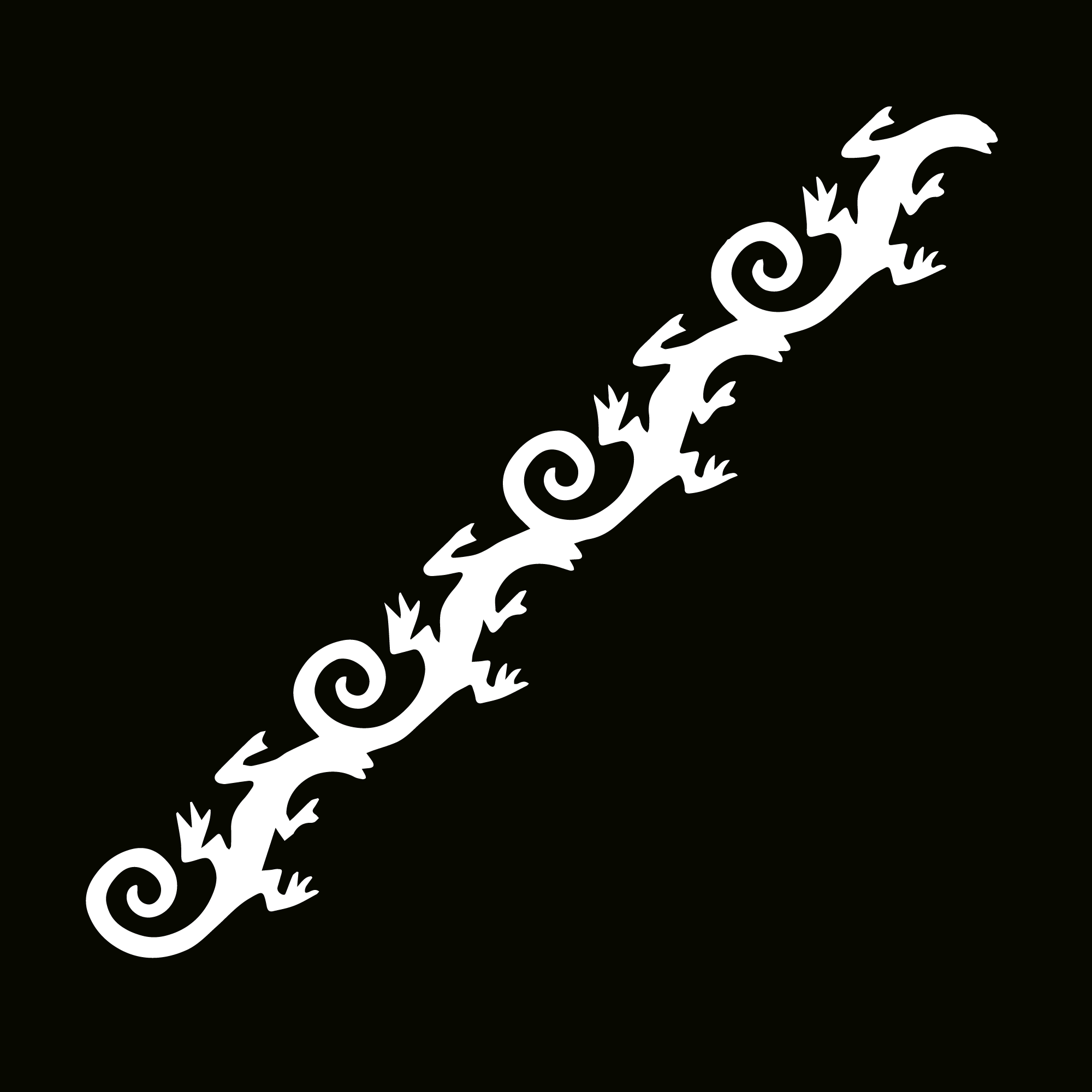 Glitter Tattoo Stencil - Lizards