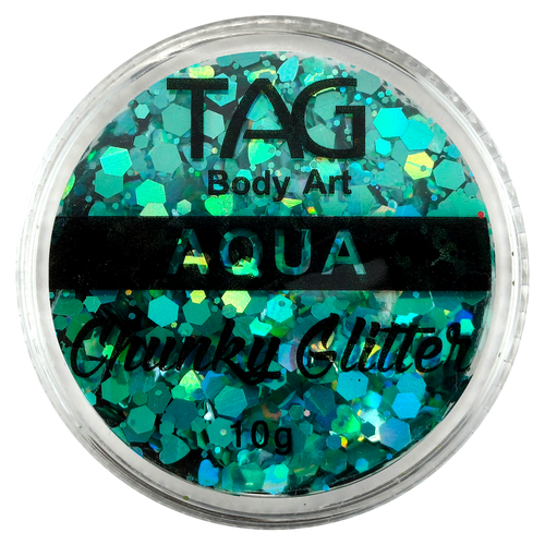 Aqua Chunky Glitter