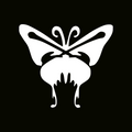Glitter Tattoo Stencil - Butterfly One
