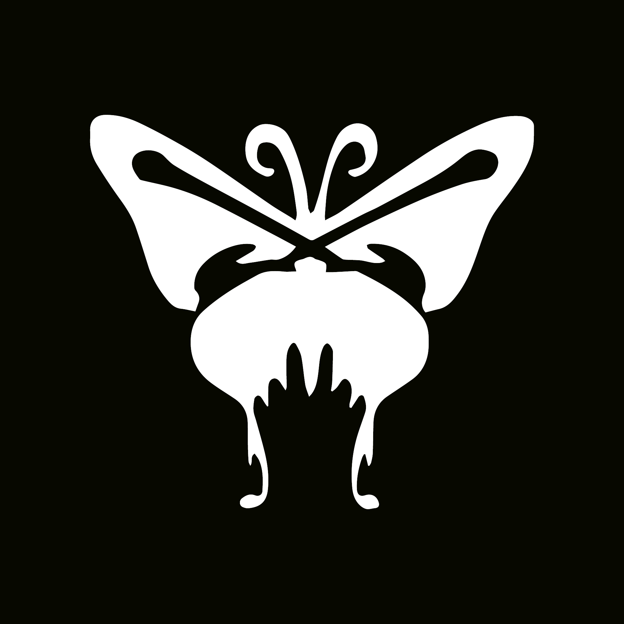 Glitter Tattoo Stencil - Butterfly One