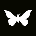 Glitter Tattoo Stencil - Butterfly Two