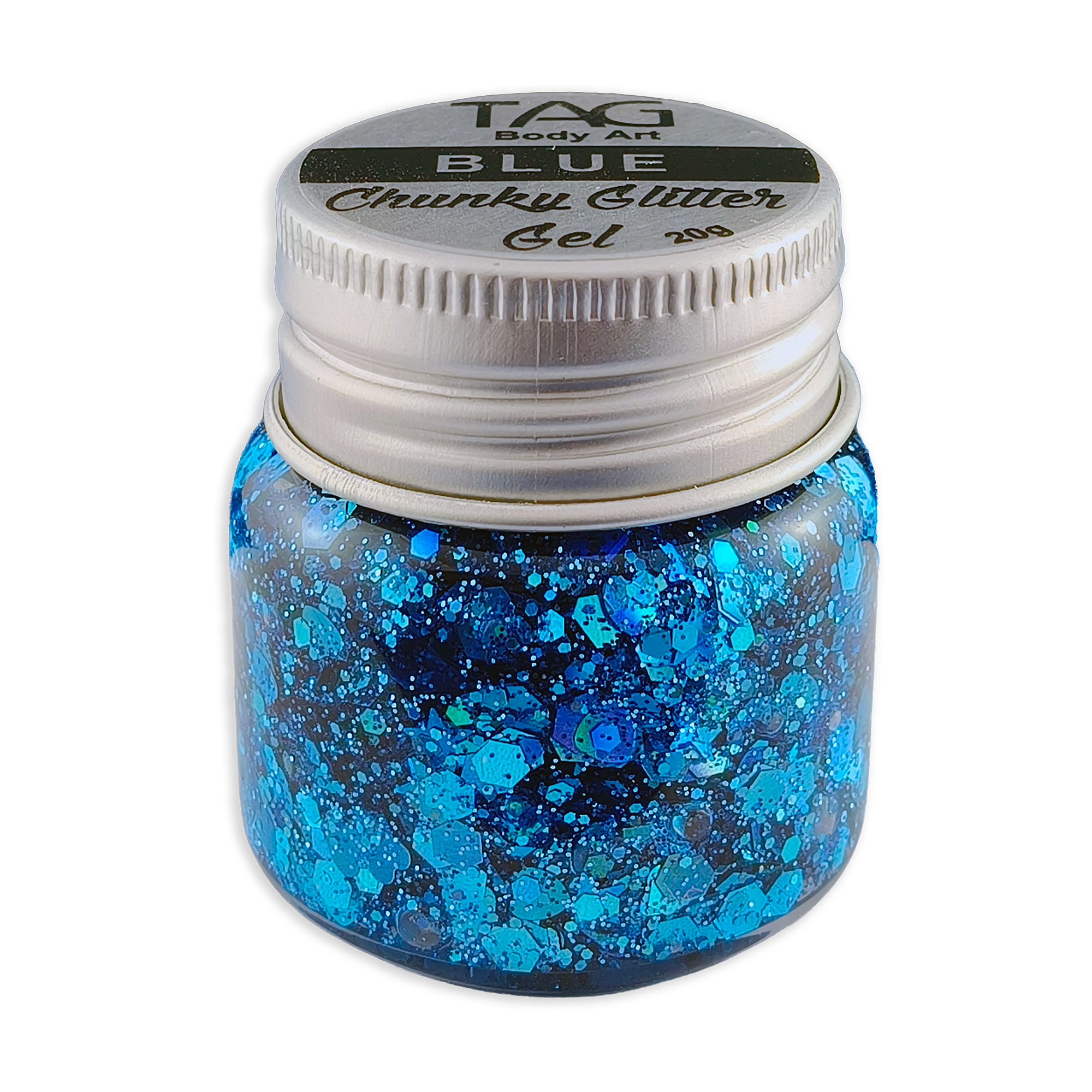 Blue Chunky Glitter Gel