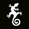 Glitter Tattoo Stencil - Gecko