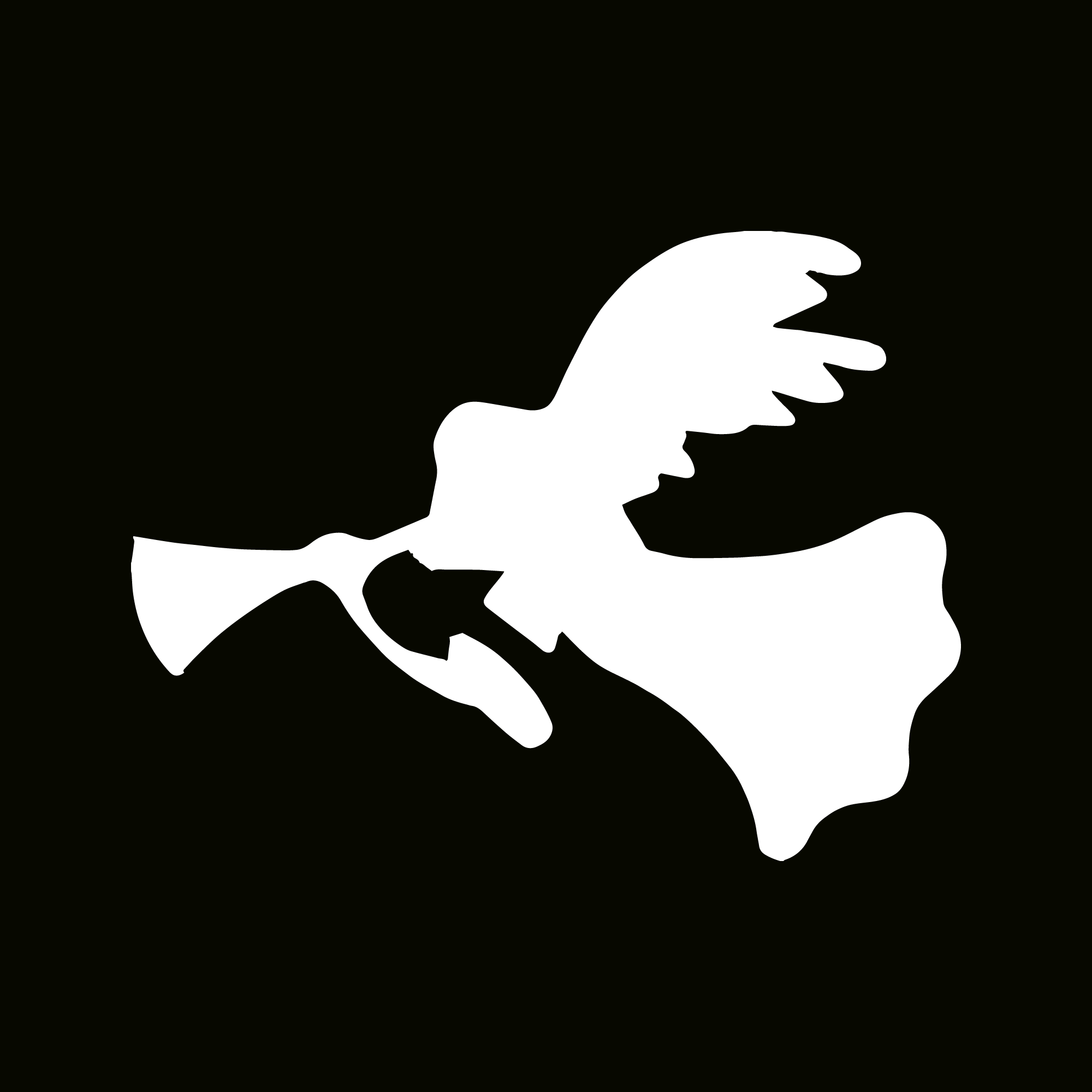 Glitter Tattoo Stencil - Angel