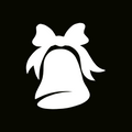 Glitter Tattoo Stencil - Bell
