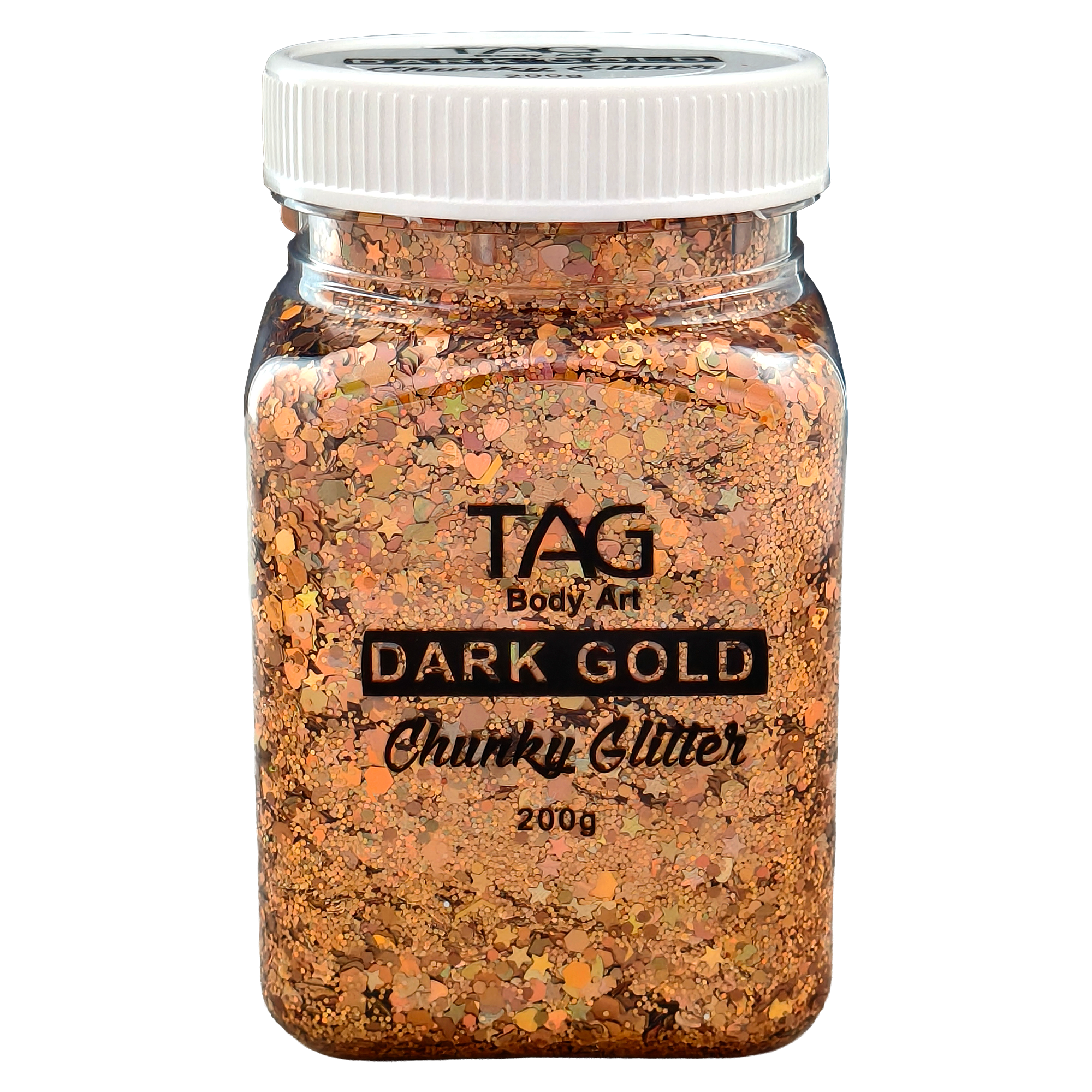 Dark Gold Chunky Glitter