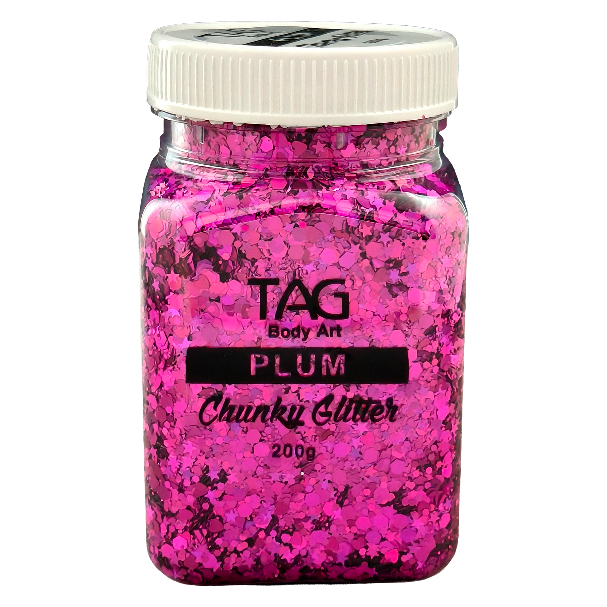 Plum Chunky Glitter