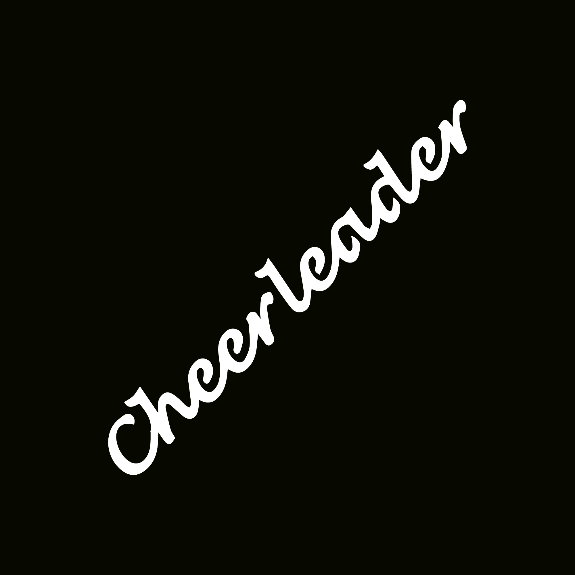 Glitter Tattoo Stencil - Cheerleader