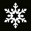Glitter Tattoo Stencil - Snowflake 2