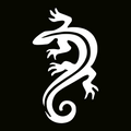 Glitter Tattoo Stencil - Lizard
